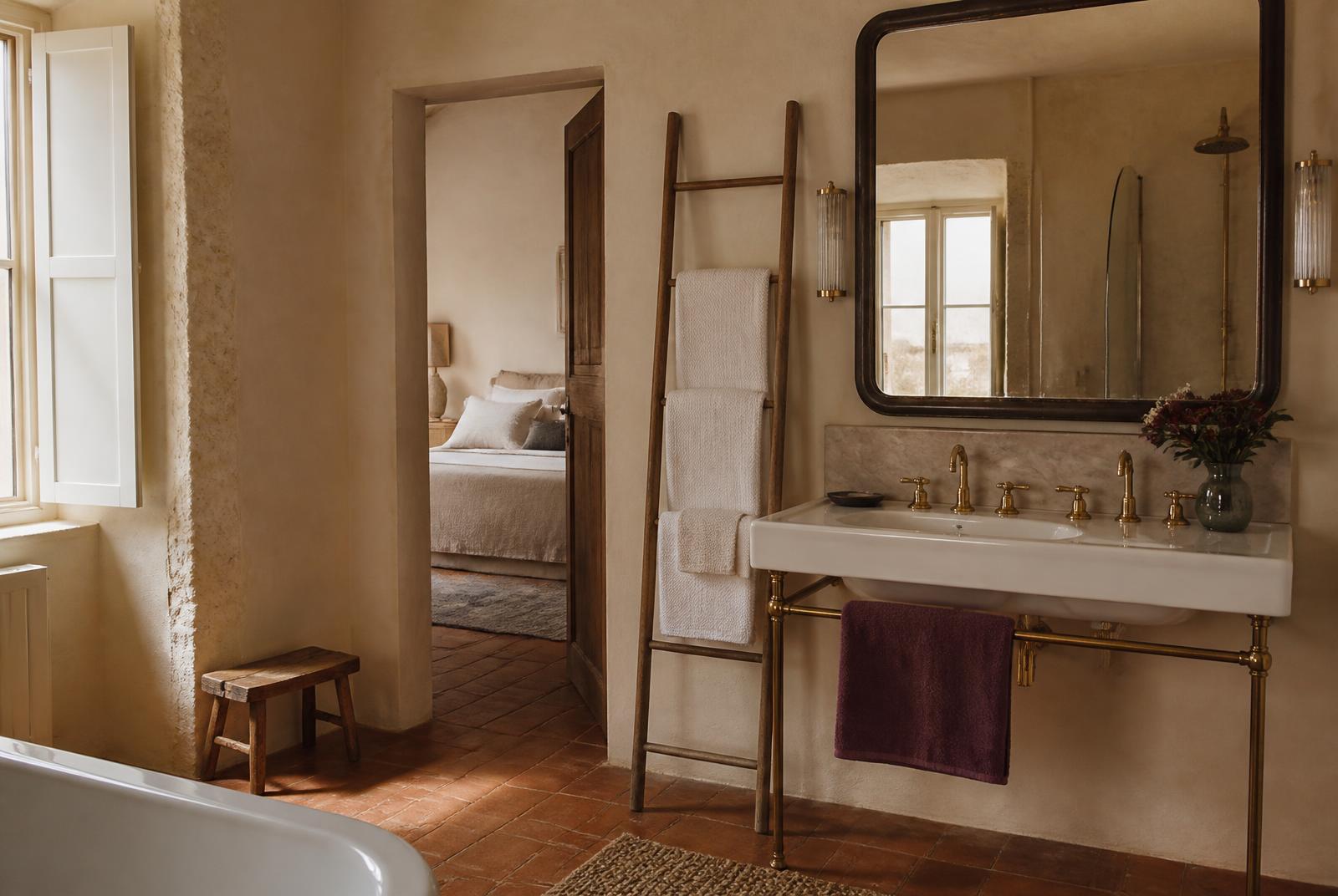 Salle de bain attenante de la chambre Dahlia